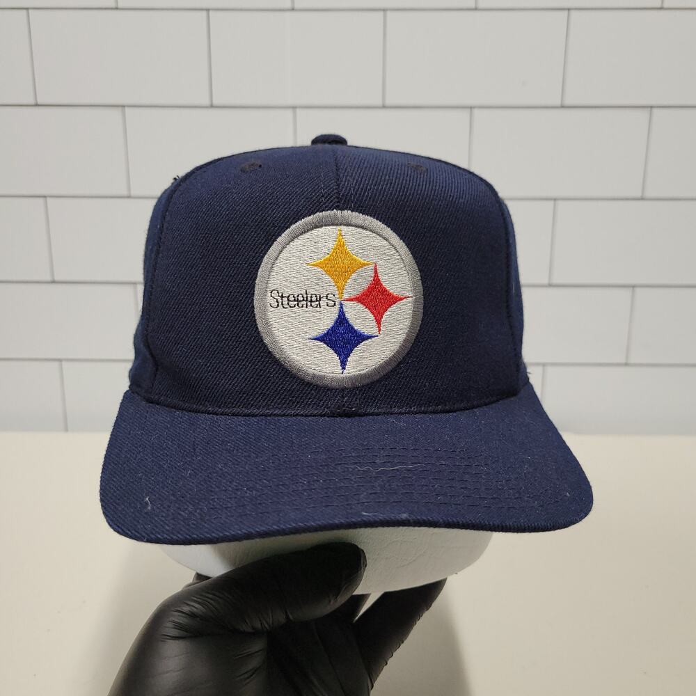 Pittsburgh Steelers American Needle 1918 NFL Snapback Hat Navy Big Logo